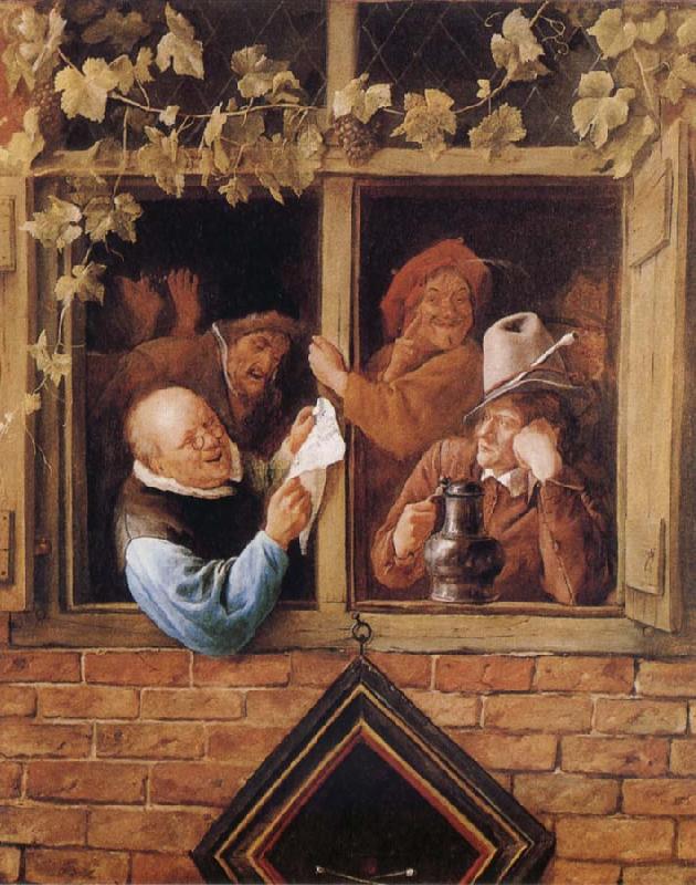 Jan Steen Rhetoricians at a Window oil painting image